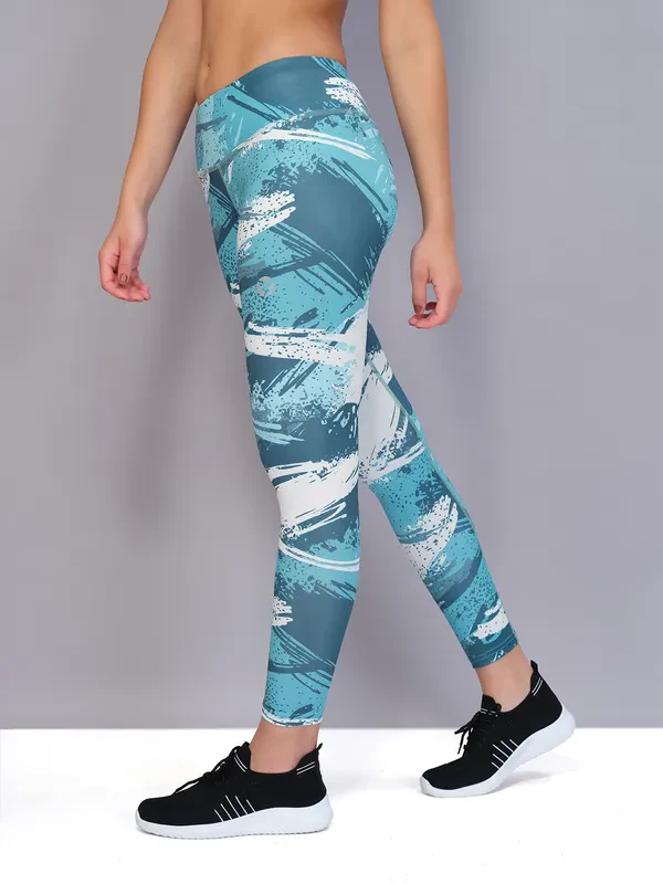 Women Printed Slim Fit Tights with TECHNO COOL - Image 3