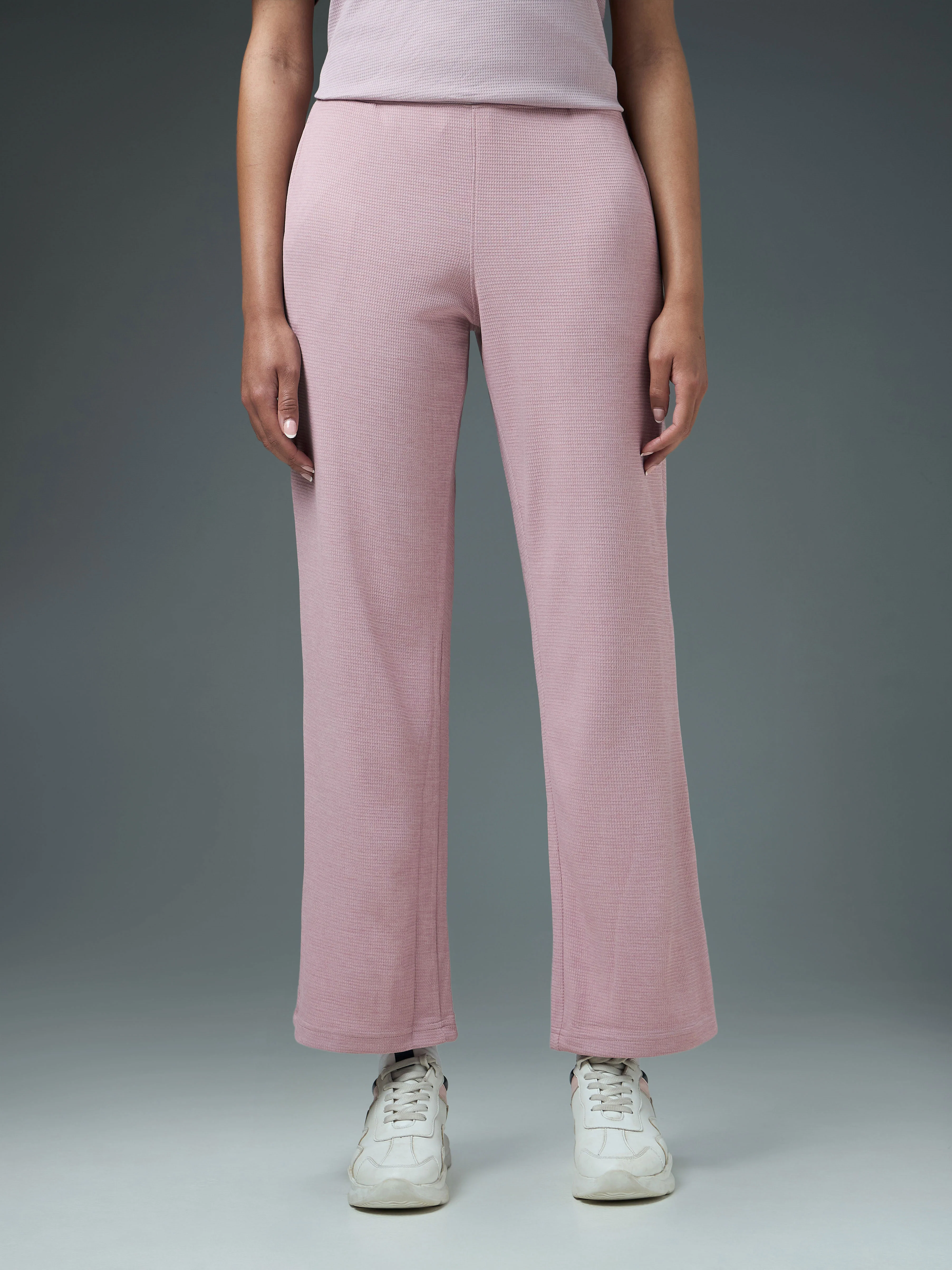Women Cubic Melange Relaxed Fit Co-ord Set with DOUBLE COOL - Image 3