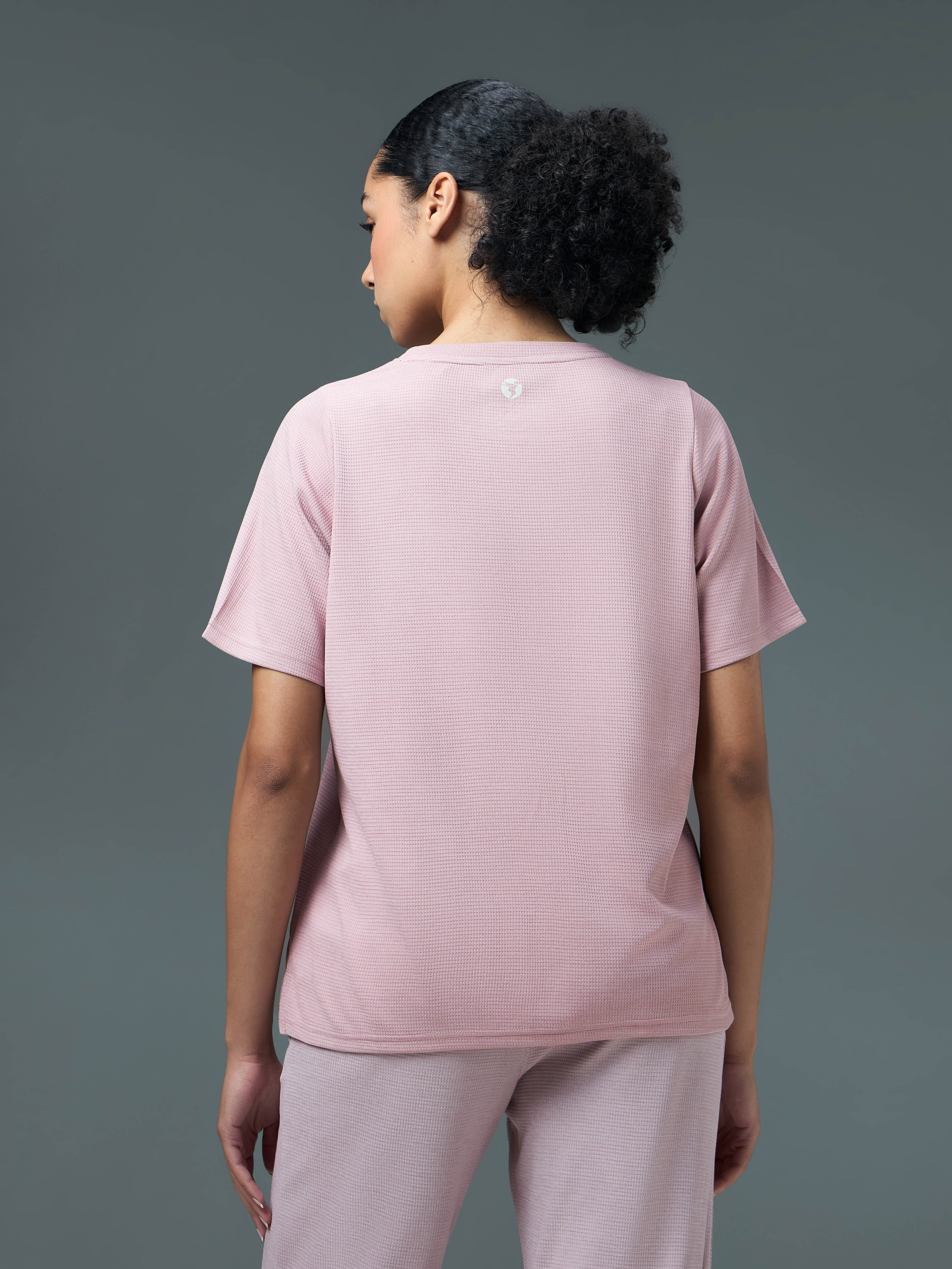 Women Cubic Melange Relaxed Fit Co-ord Set with DOUBLE COOL - Image 4