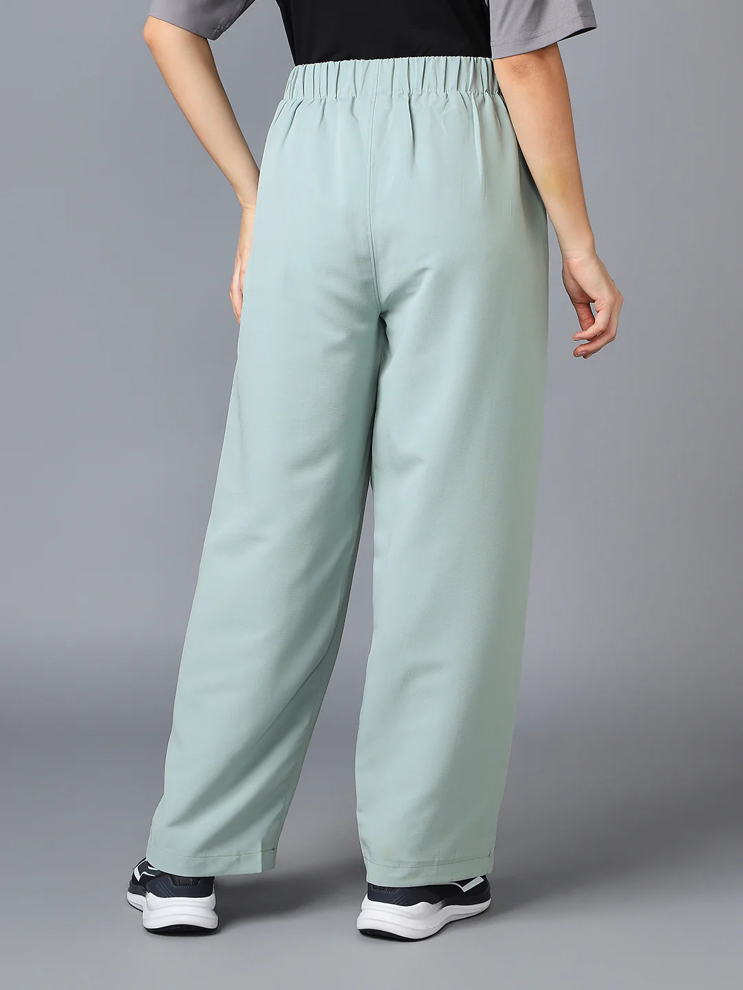 Women Korean Style Baggy Pants Wide Leg Trousers with TECHNOLITE - Image 2