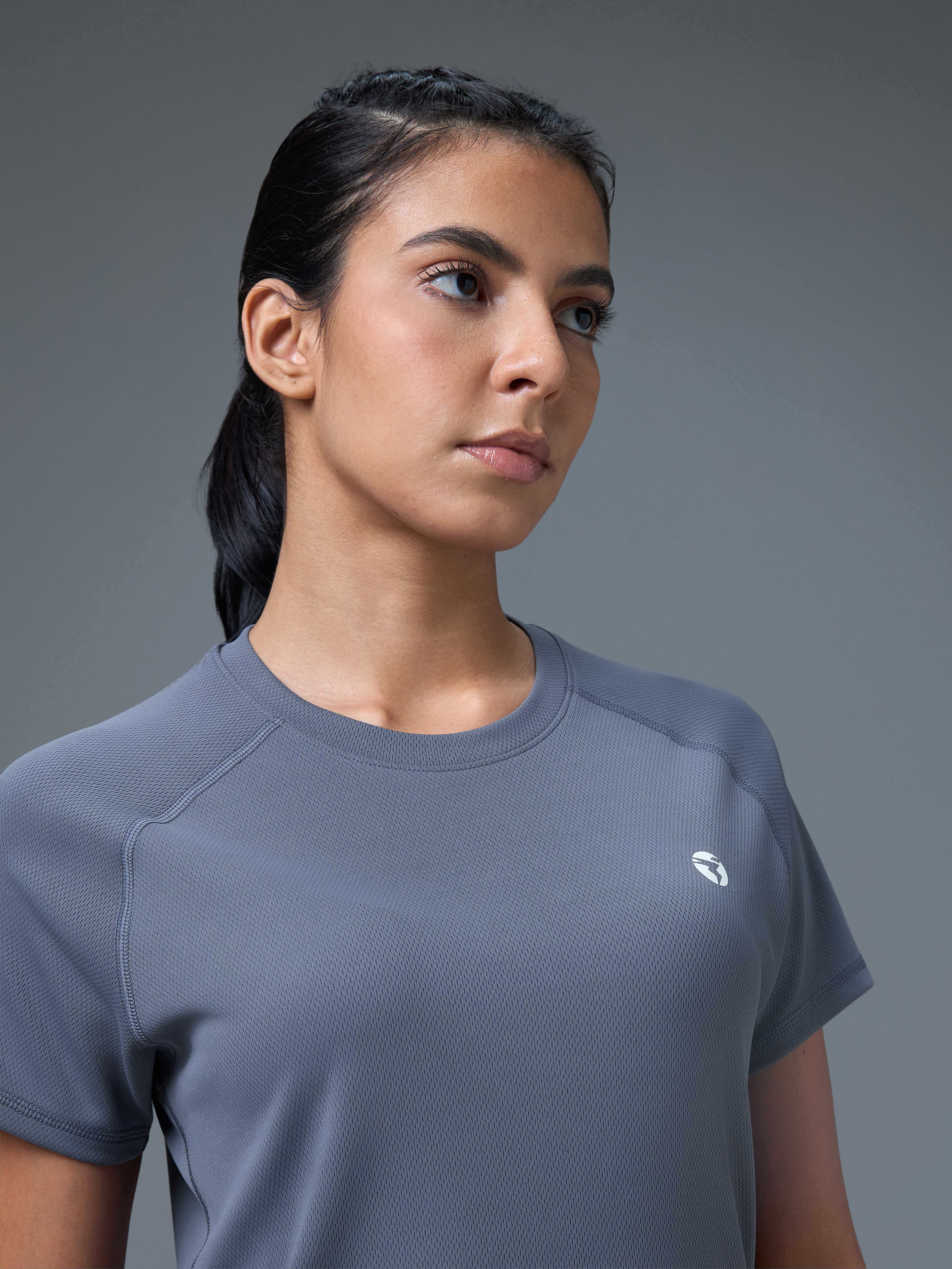 Women Pack of 2 Slim Fit Round Neck Sports Tee for Running, Gym & Yoga with TECHNO COOL - Image 7
