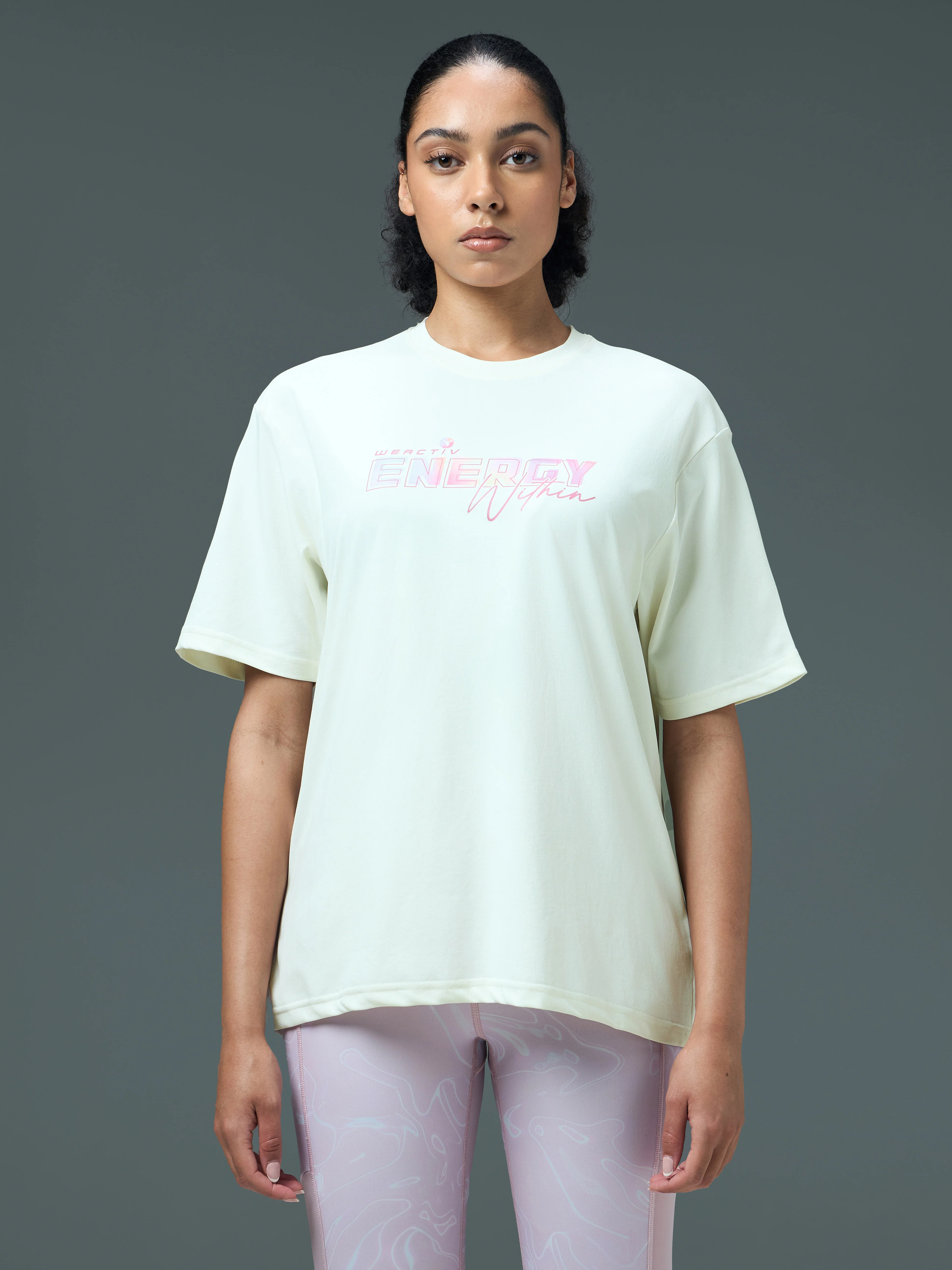 Women Printed Regular Fit Round Neck T-shirt with COTFLEX - Image 2