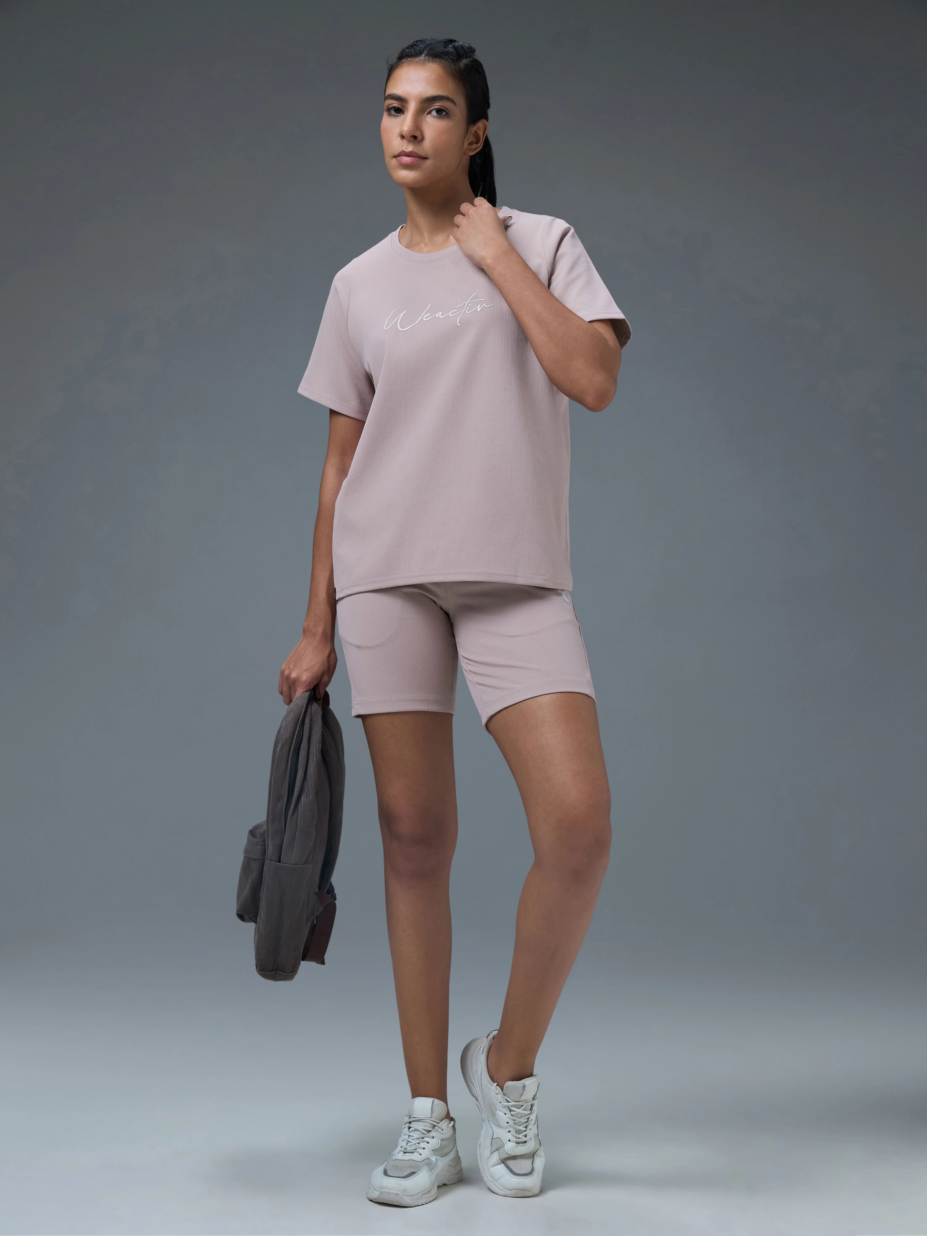 Women Printed Relaxed Fit Round Neck Sports Tee with ELASTO PLUS - Image 4