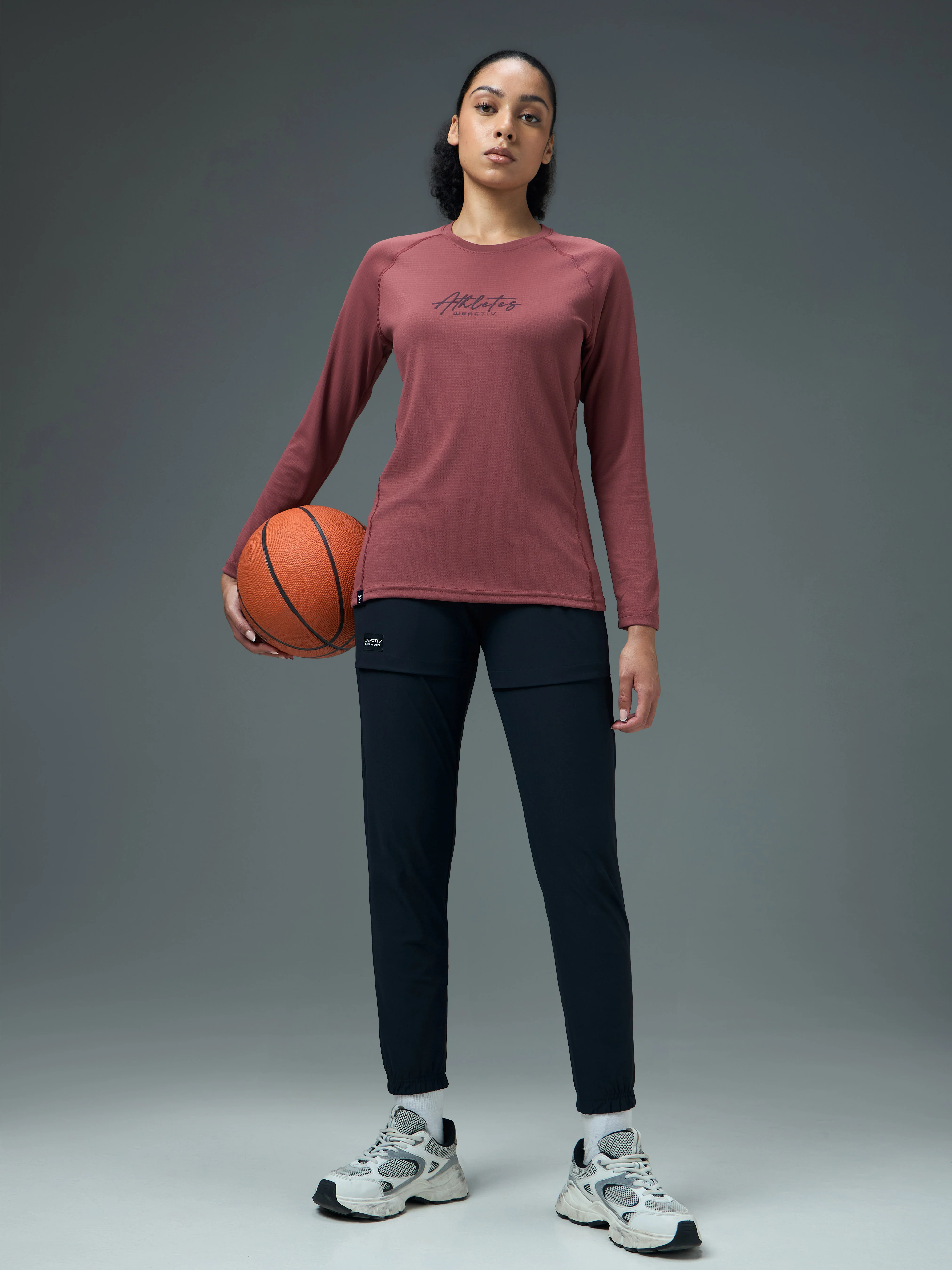 Women Printed Slim Fit Round Neck Sports Tee for Yoga & Fitness with TECHNOCOOL+ - Image 5