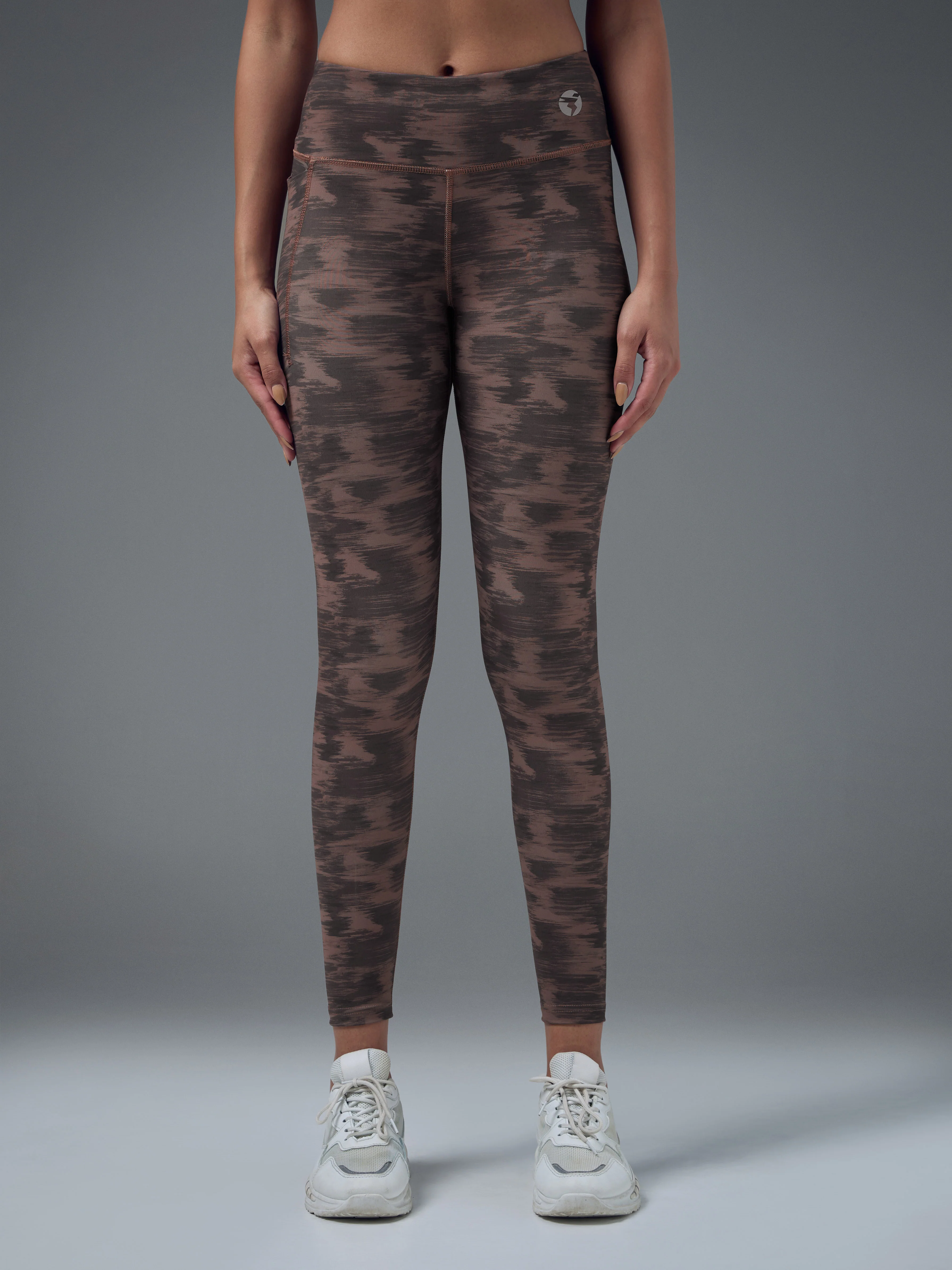 Women Printed Slim Fit Tights with ELASTO PLUS - Image 2