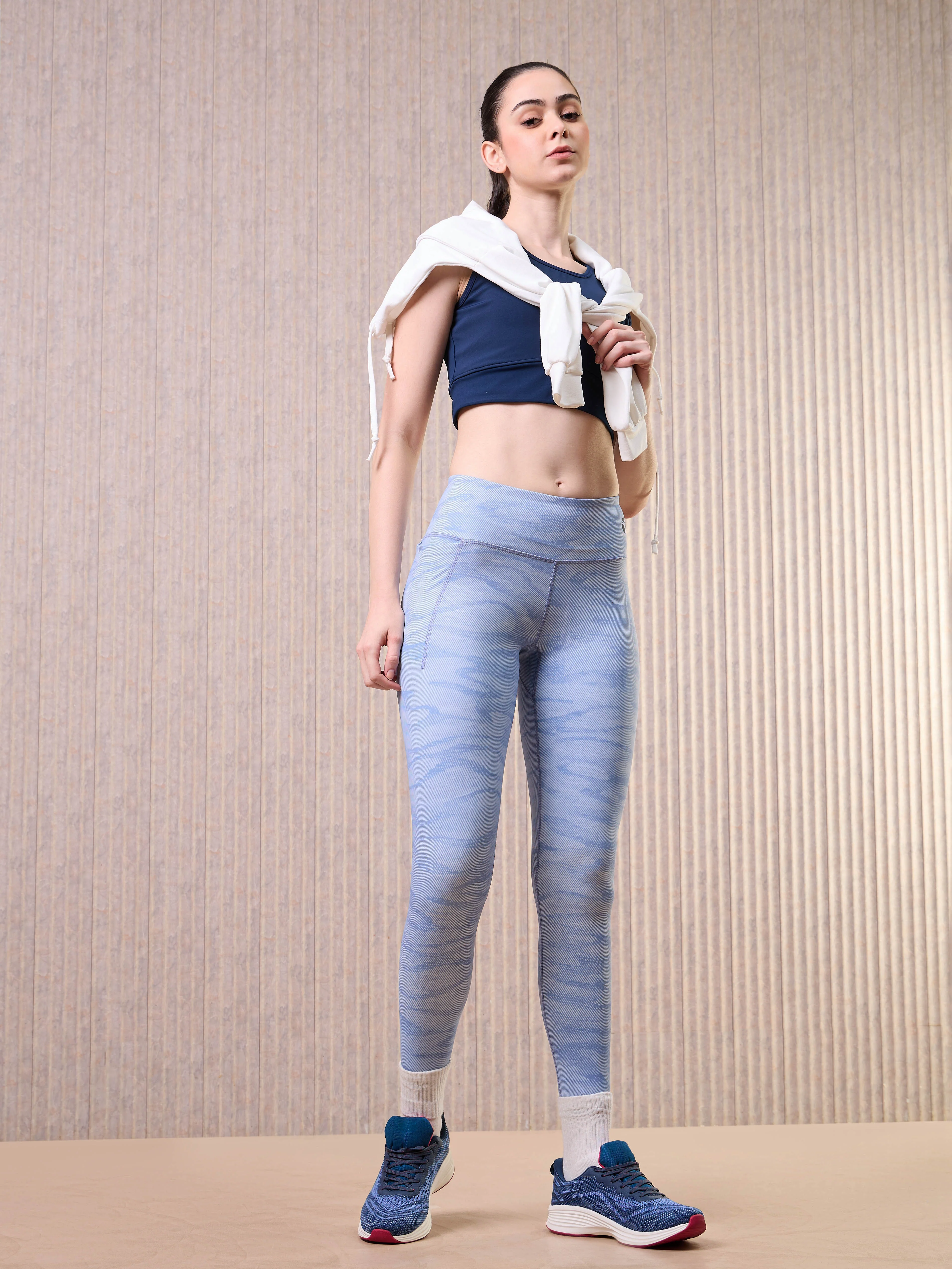 Women Printed Slim Fit Tights with ELASTO PLUS - Image 6