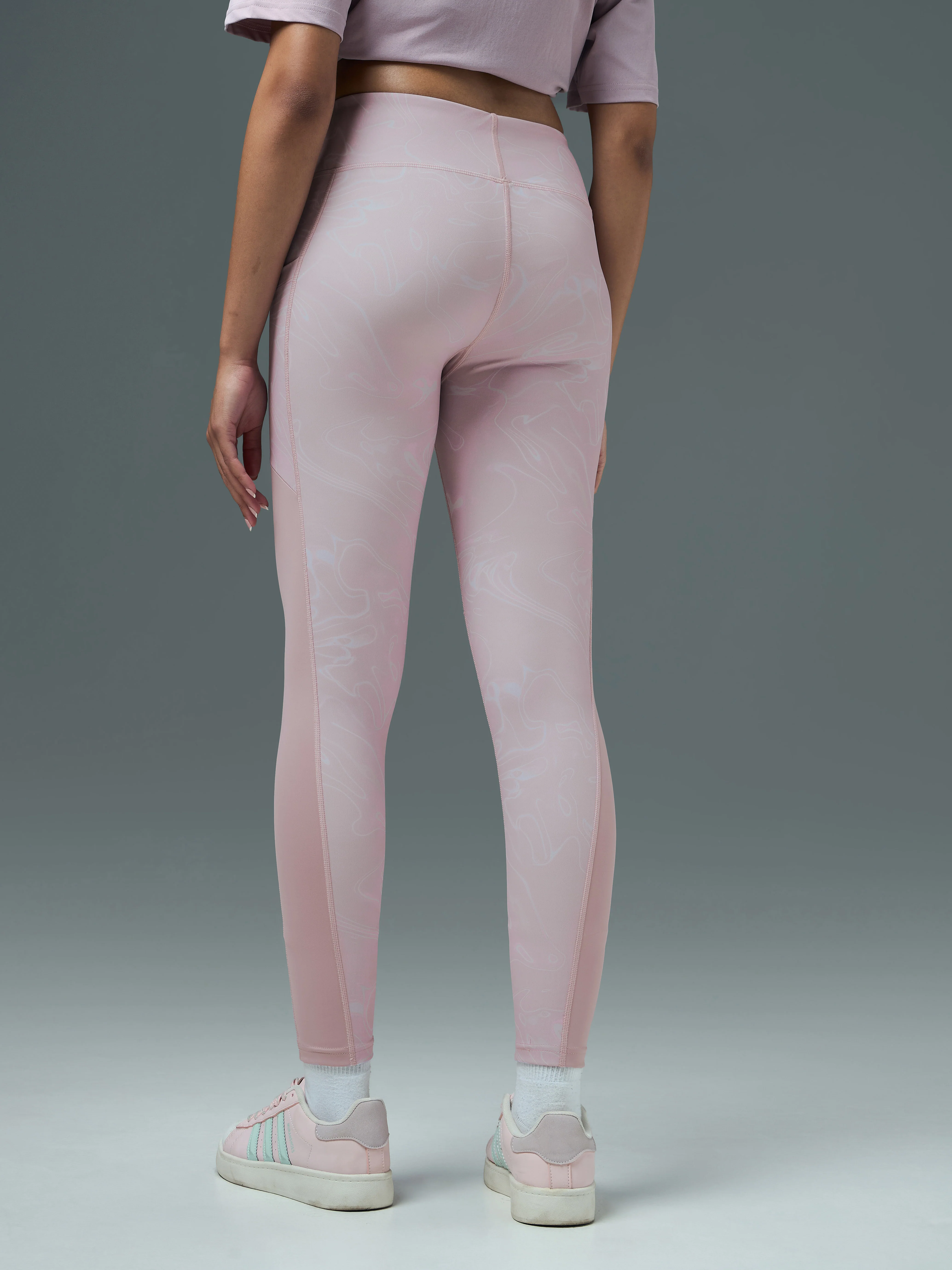 Women Printed Slim Fit Tights with ELASTO PLUS - Image 3