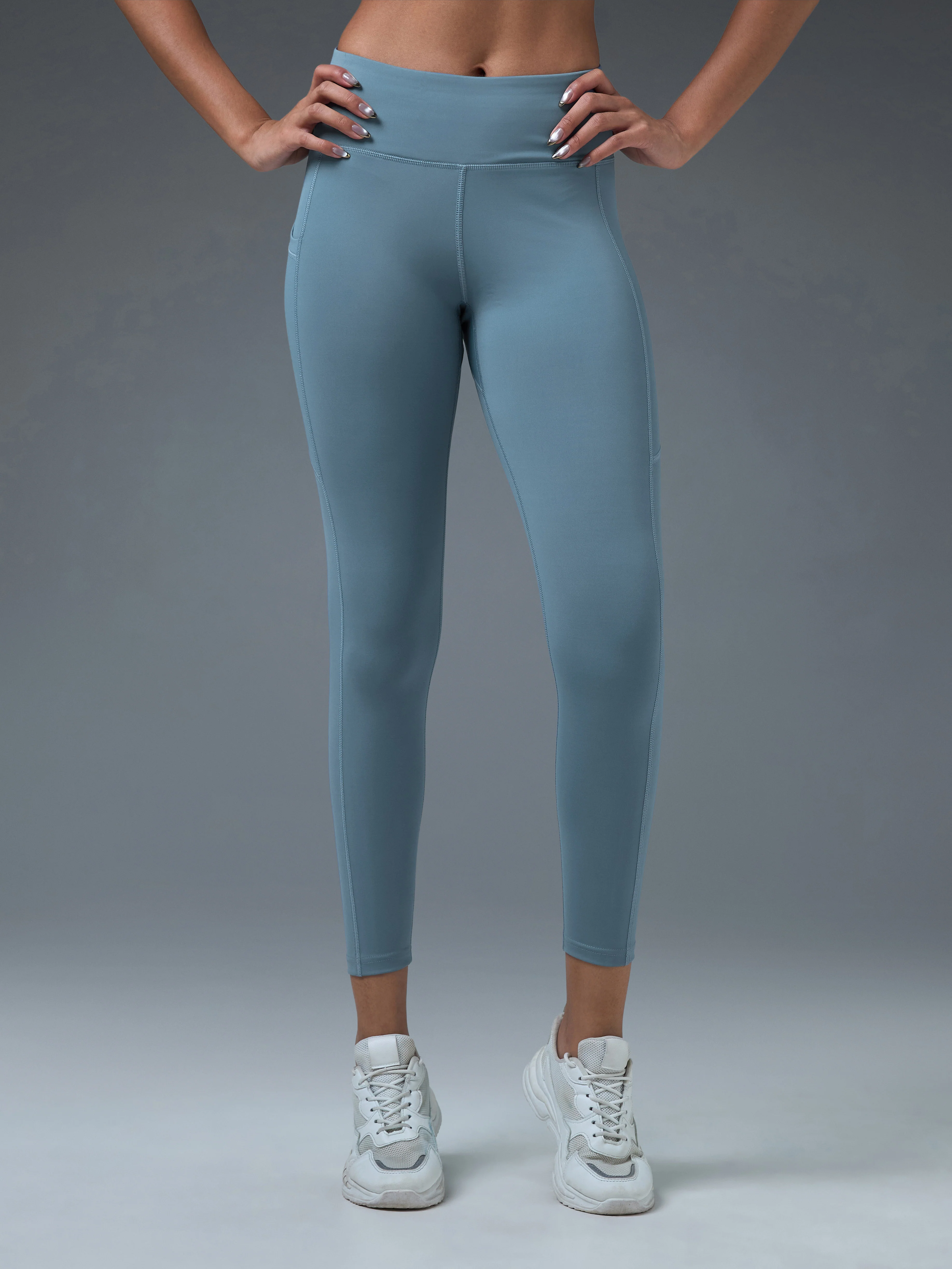 Women Solid Slim Fit Tights with ELASTO LITE - Image 2