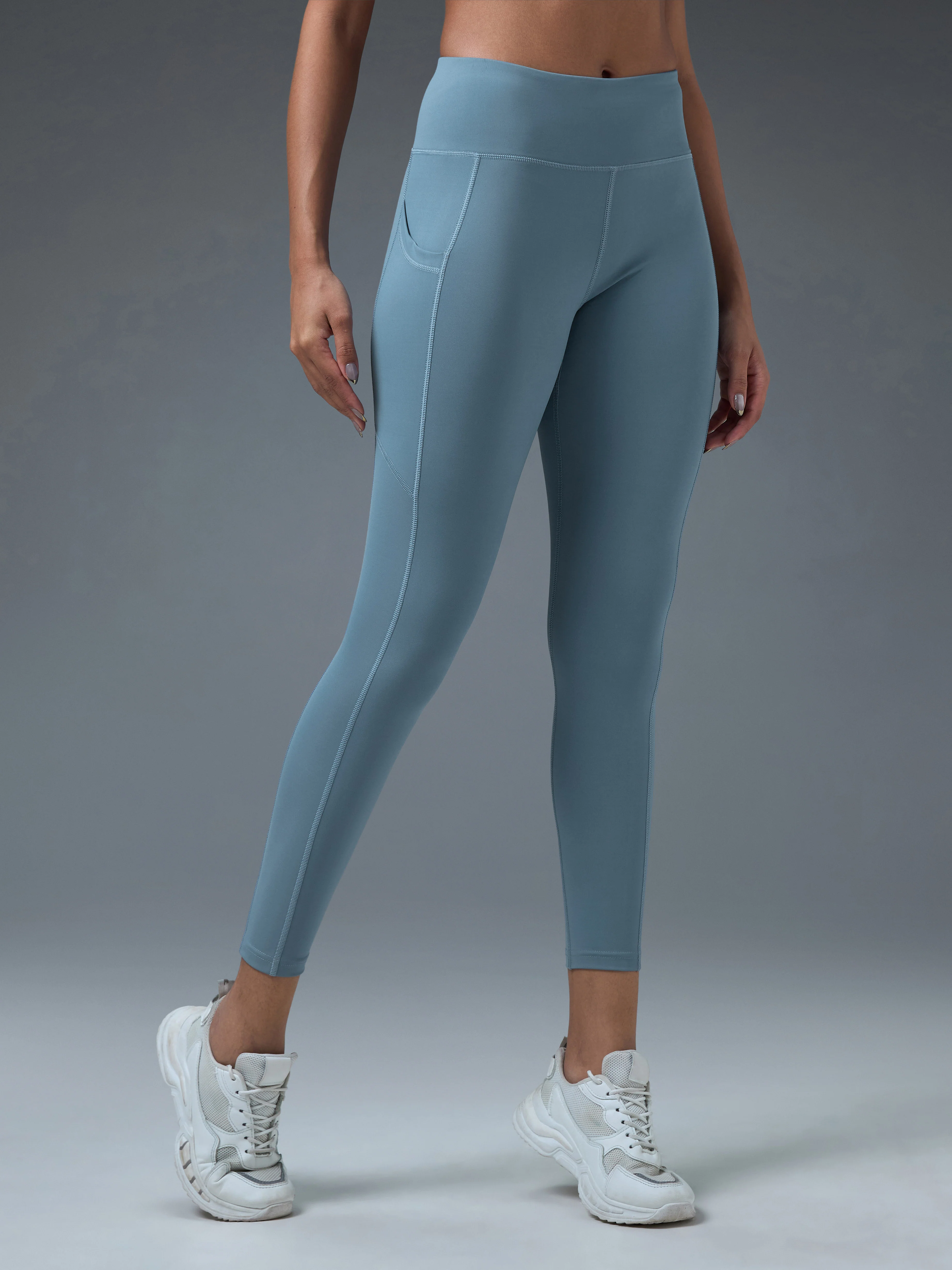 Women Solid Slim Fit Tights with ELASTO LITE - Image 4