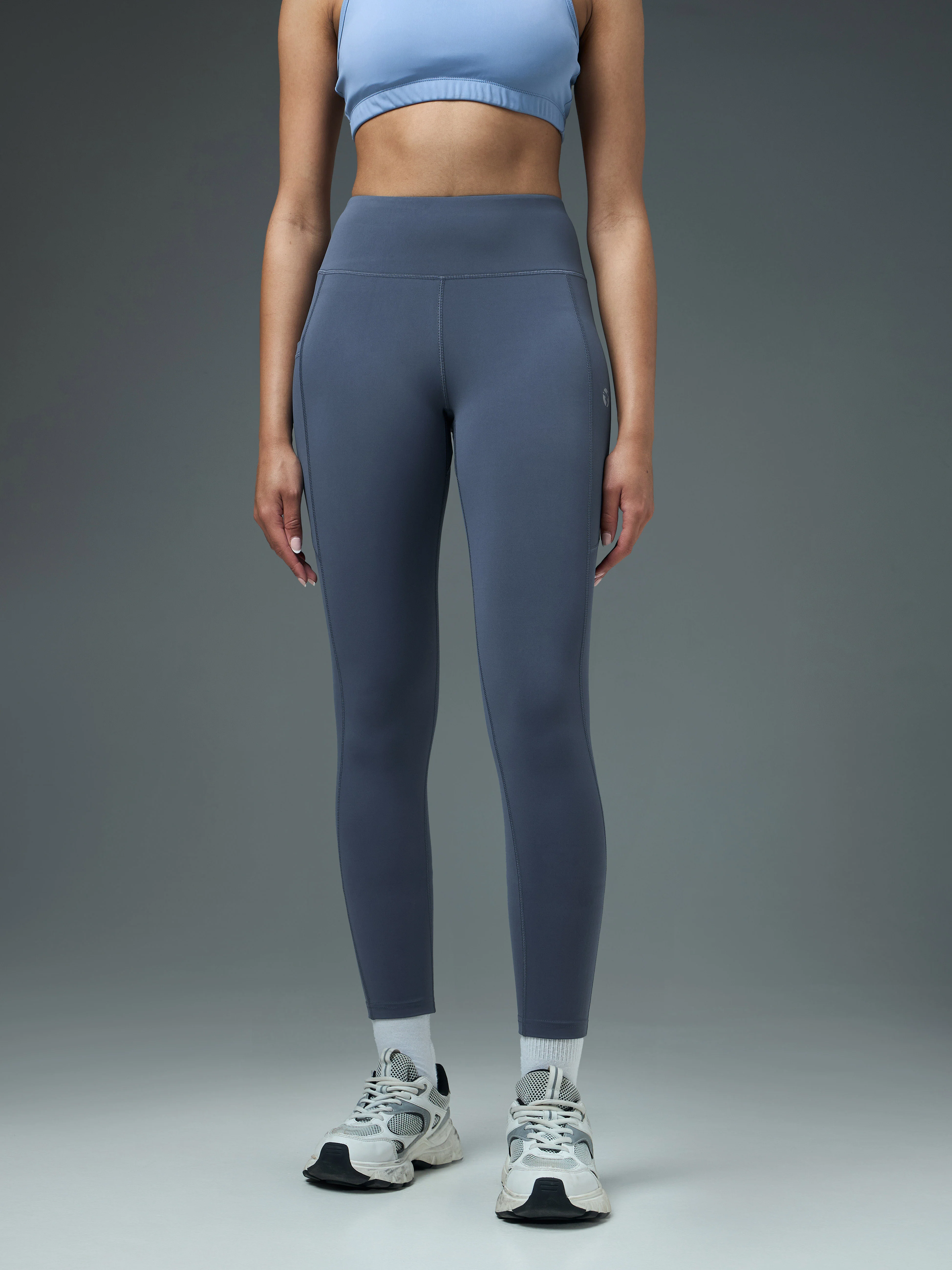 Women Solid Slim Fit Tights with ELASTO LITE - Image 2