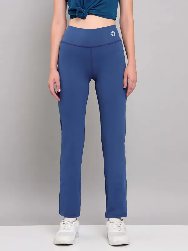 Women Solid Straight Pants with ELASTO PLUS