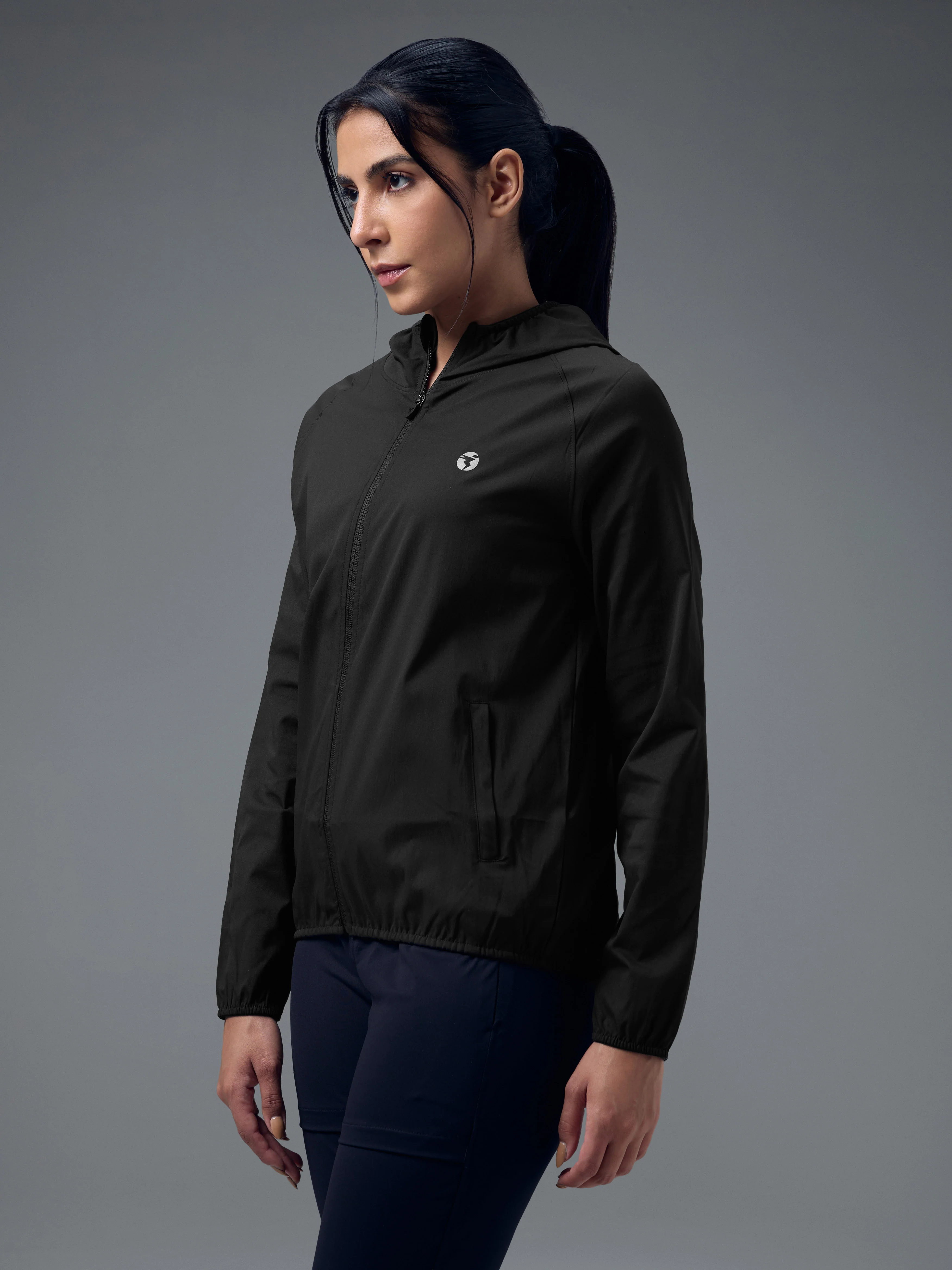 Women Slim Fit Hooded Jacket with TECHNOWARM+ - Image 4