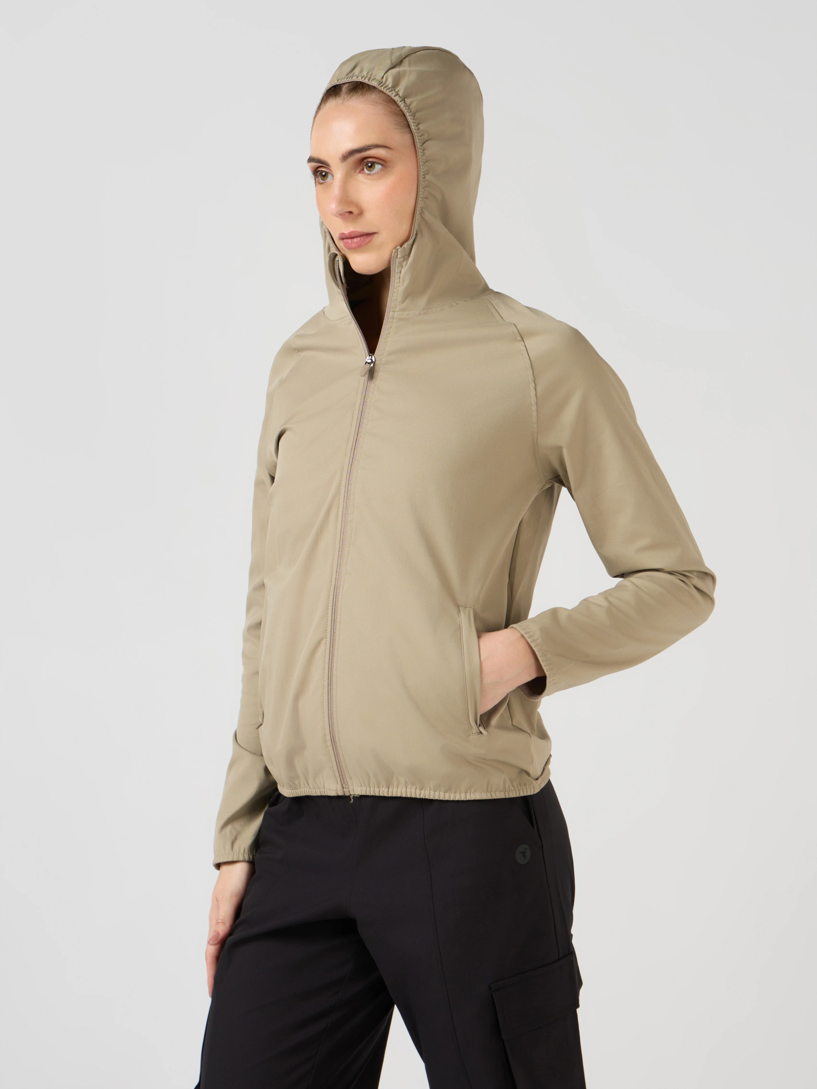 Women Slim Fit Hooded Jacket with TECHNOWARM+ - Image 6
