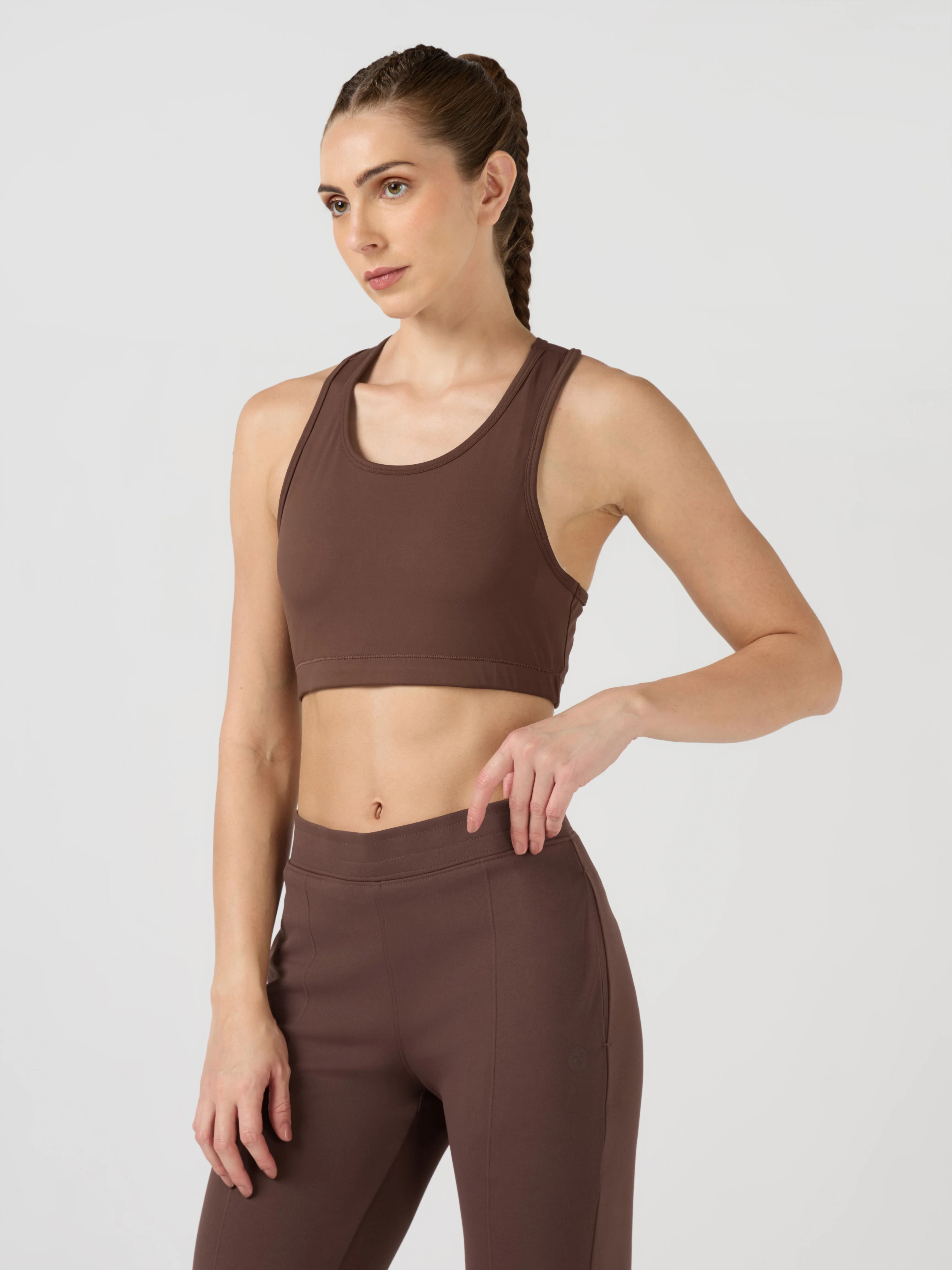 Women Slim Fit Scoop Neck Sports Bra with ELASTO PLUS for Training - Image 3