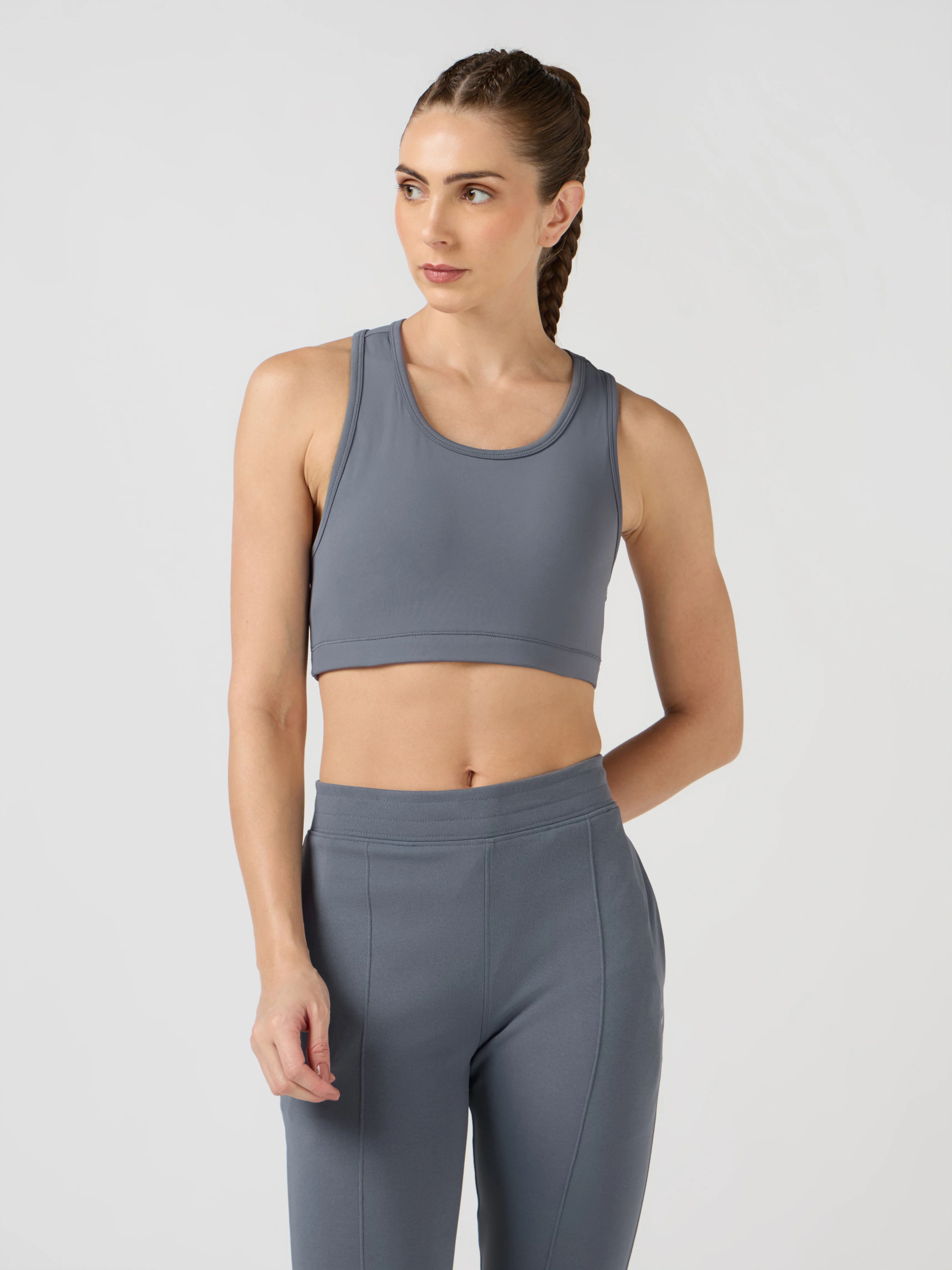 Women Slim Fit Scoop Neck Sports Bra with ELASTO PLUS for Training - Image 2