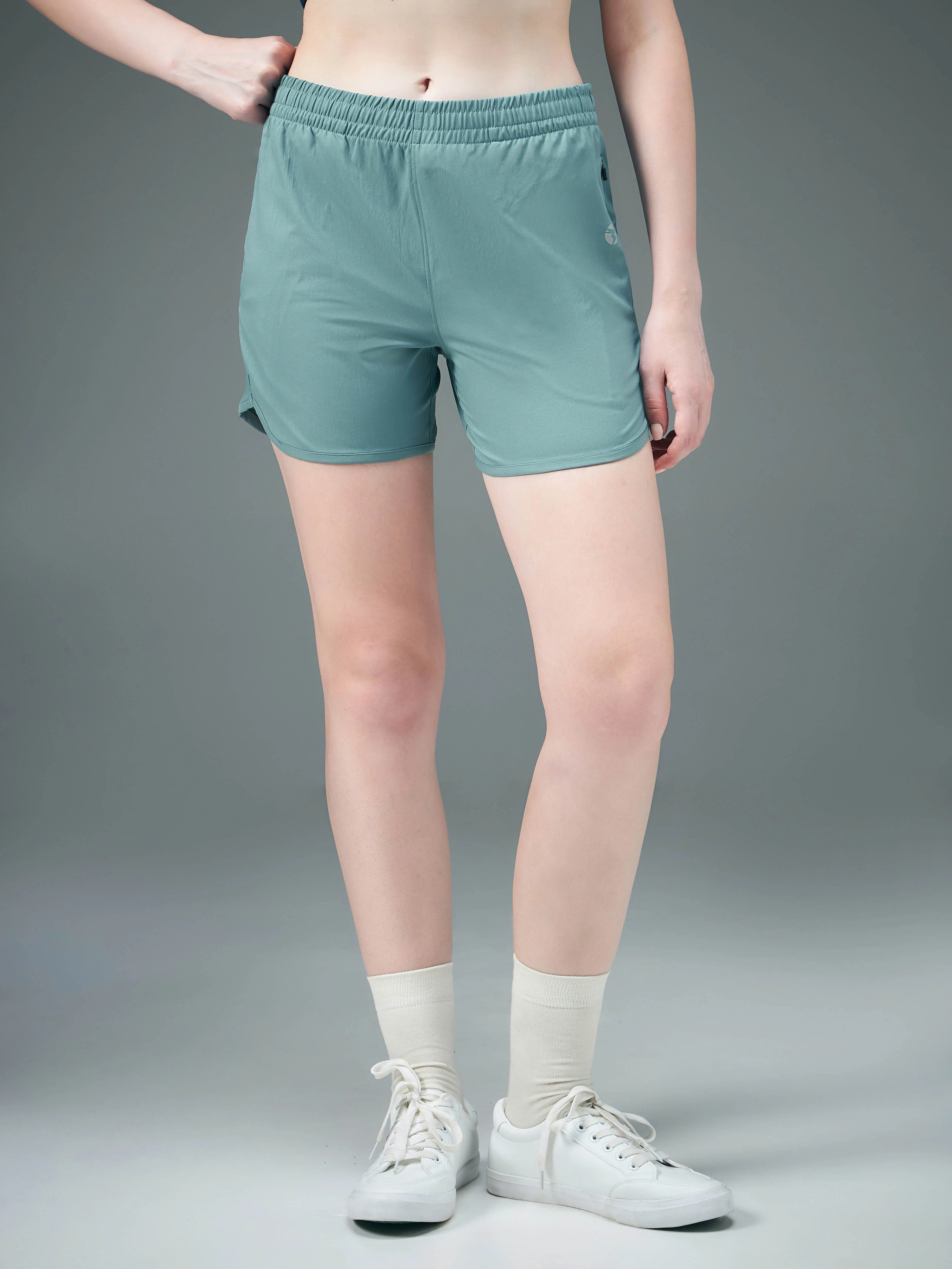 Women Solid Regular Fit Shorts with TS FLEXI - Image 2