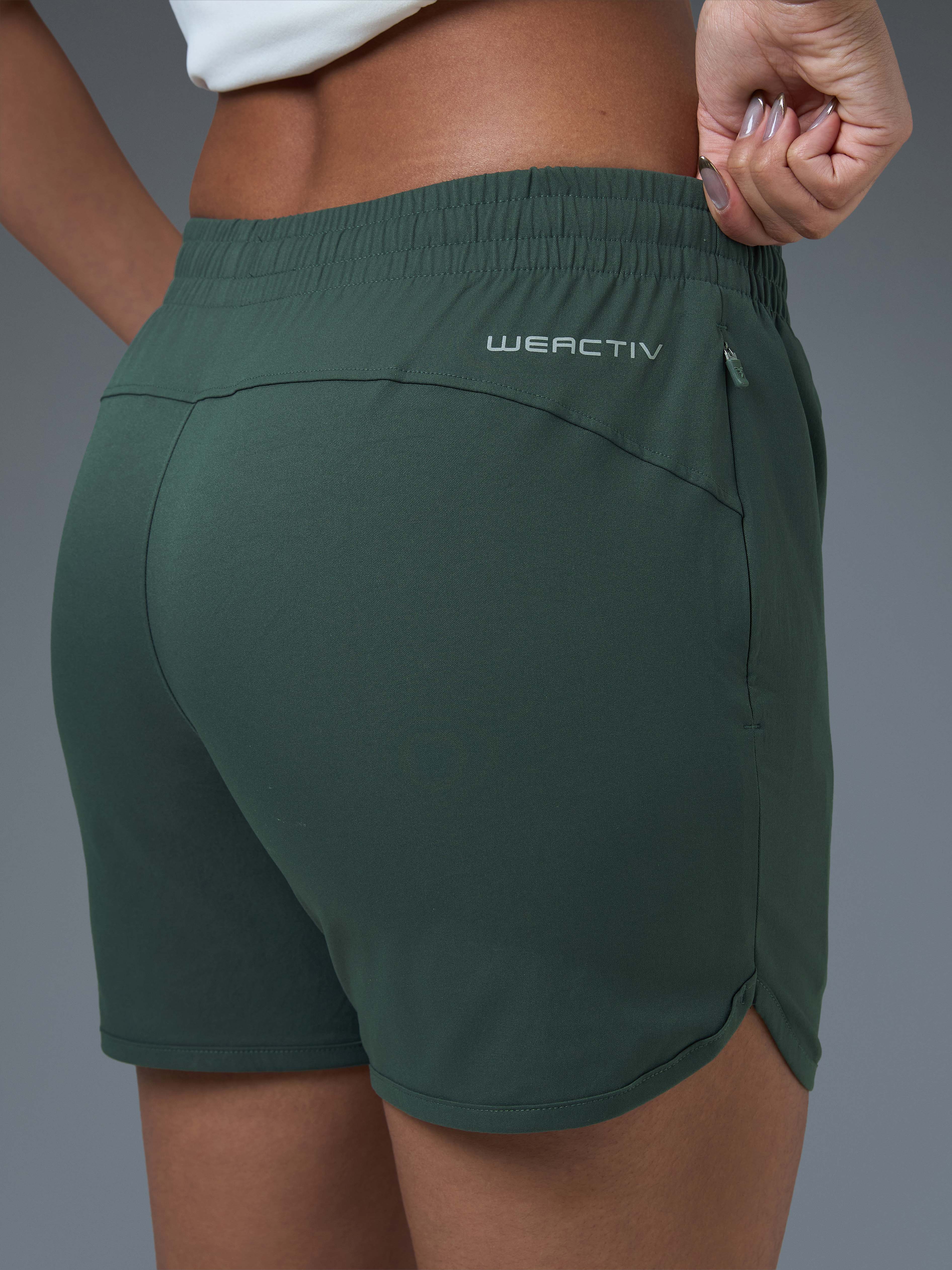 Women Solid Regular Fit Shorts with TS FLEXI - Image 6