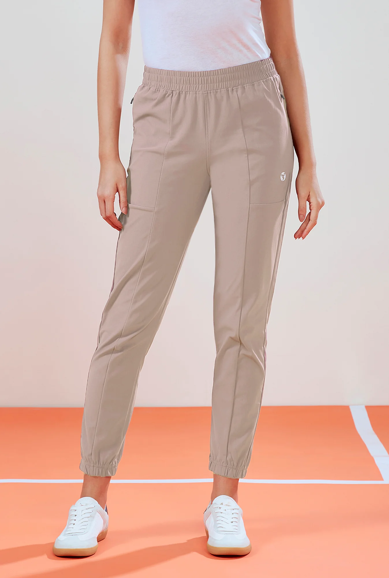 Women Solid Relax Fit Joggers with DURACOOL - Image 2