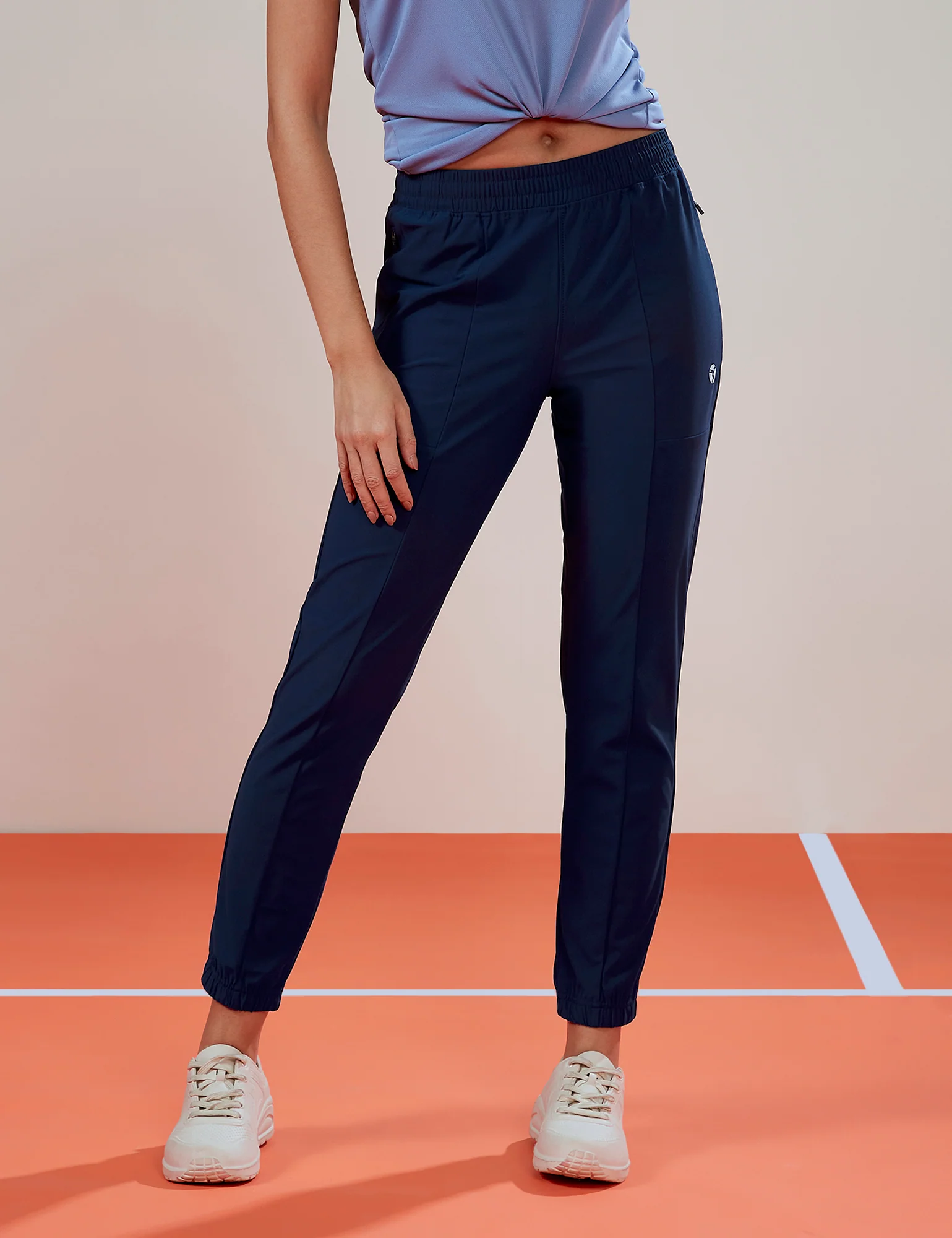 Women Solid Relax Fit Joggers with DURACOOL - Image 2