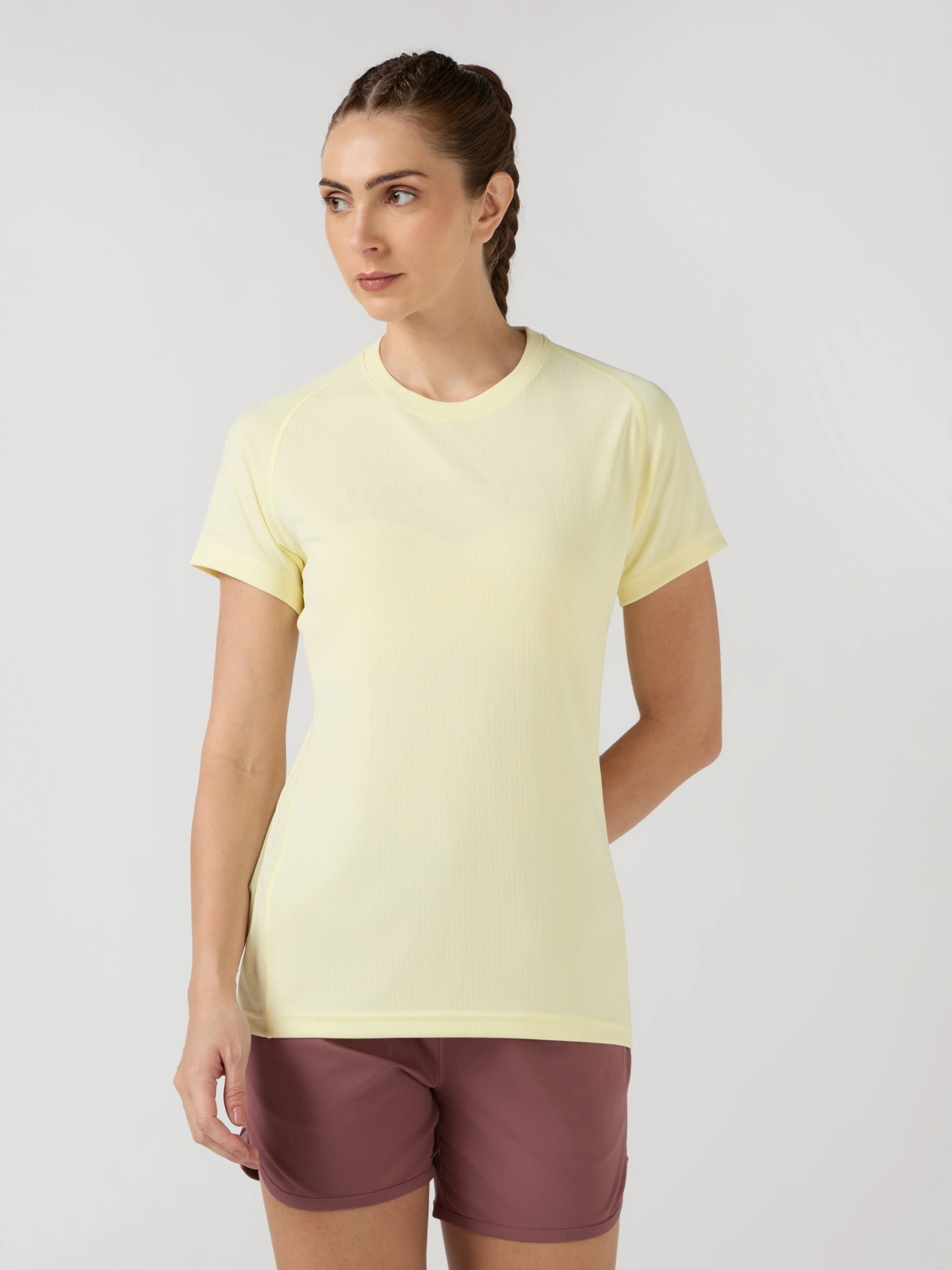 Women Typography Print Regular Fit Round Neck Sports Tee with TECHNOCOOL+ - Image 2